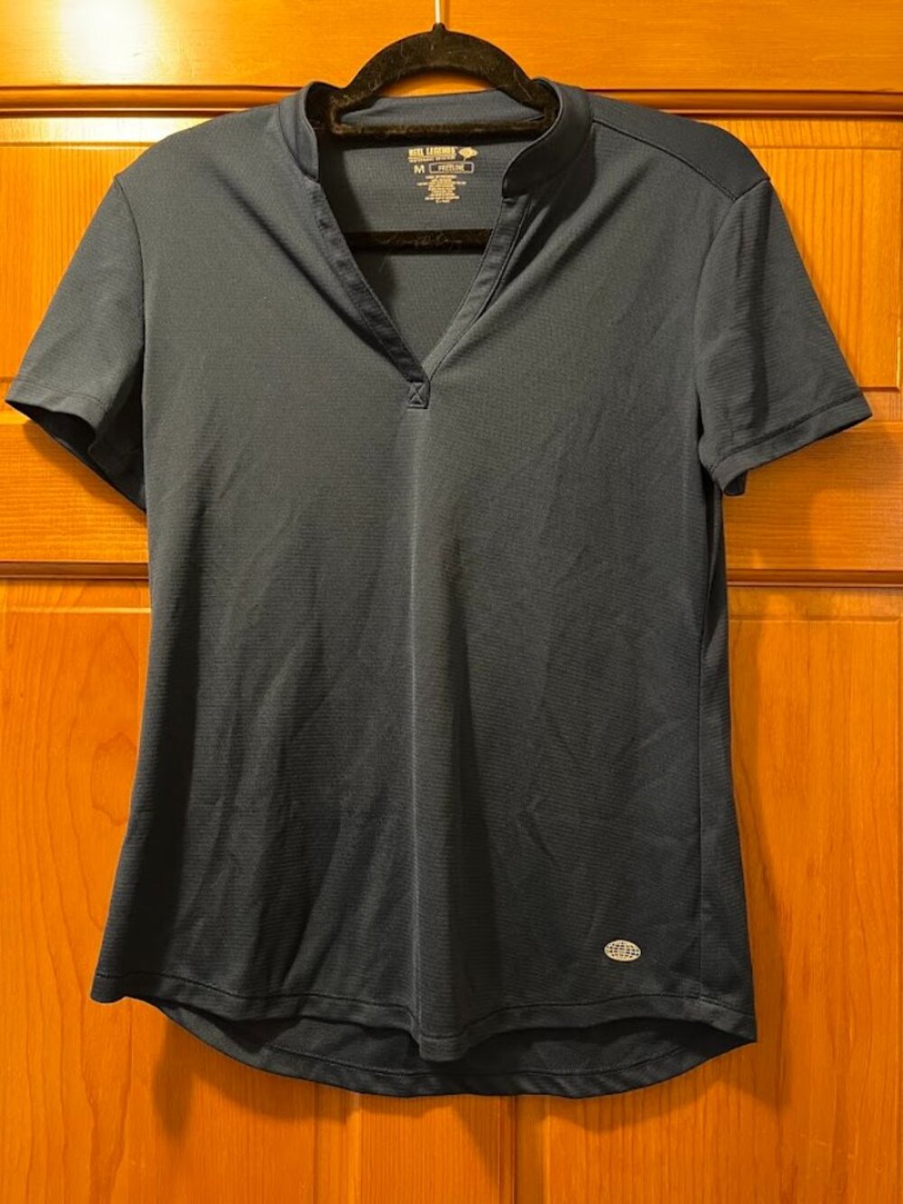 Women's Navy Reel Legends Short-sleeve Mock Collar Polo